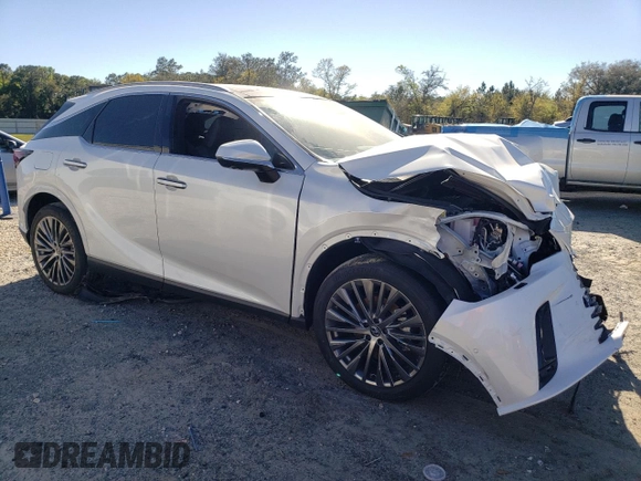 2024 Lexus RX with VIN JTJCJMGA9R2021167, listed as a Copart auction lot 48901845 with 6,514 mi miles and Salvage Title. Bid and sale history available at carsss.com. Image 4.