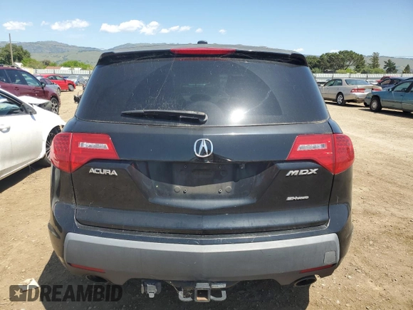 2007 Acura MDX Tech Pkg with VIN 2HNYD28327H515373, listed as a Copart auction lot 54976835 with 227,947 mi miles and Clean Title. Bid and sale history available at carsss.com. Image 6.