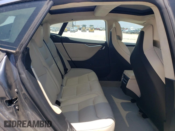 2017 Tesla Model S 100D with VIN 5YJSA1E25HF220902, listed as a Copart auction lot 56442684 with 83,297 mi miles and Salvage title. Bid and sale history available at DreamBid. Image 10.