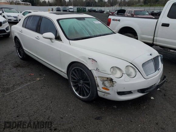 2006 Bentley Flying Spur with VIN SCBBR53W36C037890, listed as a Copart auction lot 43753215 with 61,363 mi miles and Salvage Title. Bid and sale history available at DreamBid. Image 4.