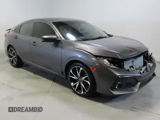 2019 Honda Civic Si with VIN 2HGFC1E50KH705618, listed as a Copart auction lot 46690745 with 58,775 mi miles and Salvage Title. Bid and sale history available at DreamBid. Image 1.