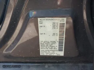 2013 Nissan Altima 2.5 SV with VIN 1N4AL3AP0DN408408, listed as a IAAI auction lot 41827791 with 184,504 mi miles. Bid and sale history available at carsss.com. Image 9.