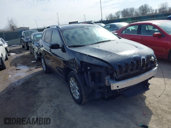 2015 Jeep Cherokee North with VIN 1C4PJMCS4FW792918, listed as a IAAI auction lot 41748651 with 107,034 mi miles. Bid and sale history available at carsss.com. Image 1.