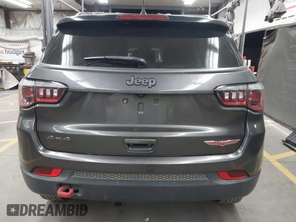 2018 Jeep Compass Trailhawk with VIN 3C4NJDDB5JT451600, listed as a IAAI auction lot 41893541 with 155,528 mi miles and . Bid and sale history available at DreamBid. Image 16.