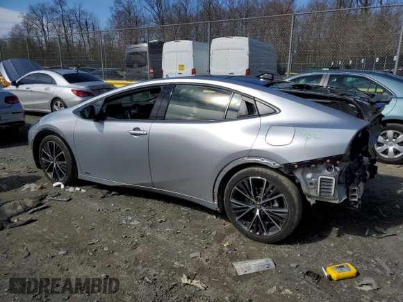 2023 Toyota Prius LE with VIN JTDADABU8P3002408, listed as a Copart auction lot 47490975 with 34,846 mi miles and Salvage Title. Bid and sale history available at DreamBid. Image 2.
