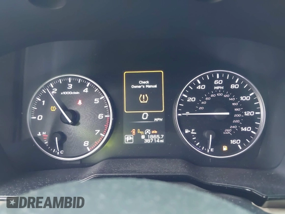 2020 Subaru Legacy Premium with VIN 4S3BWAE68L3019909, listed as a IAAI auction lot 42507242 with 38,714 mi miles and . Bid and sale history available at DreamBid. Image 7.