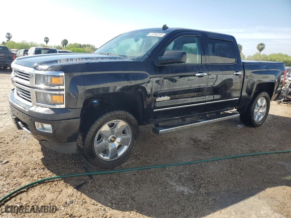 2014 Chevrolet Silverado 1500 High Country with VIN 3GCUKTEC8EG446576, listed as a Copart auction lot 48996295 with 129,317 mi miles and Clean Title. Bid and sale history available at carsss.com. Image 1.