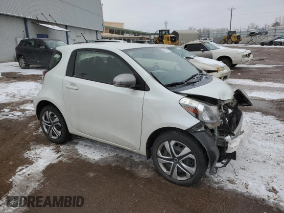 2014 Scion iQ with VIN JTNJJXB09EJ030330, listed as a Copart auction lot 45241105 with 46,879 mi miles and Salvage title. Bid and sale history available at DreamBid. Image 4.
