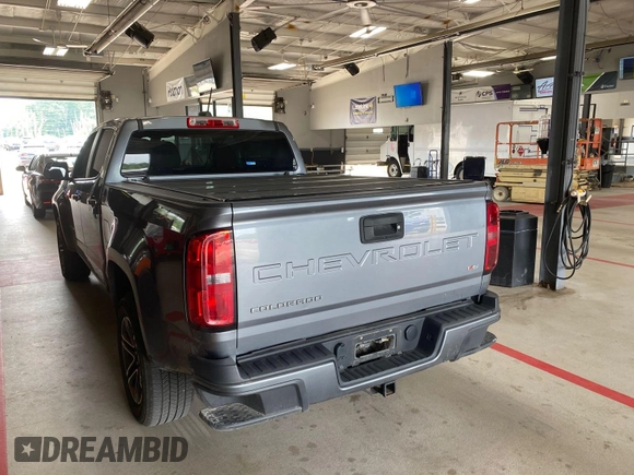 2021 Chevrolet Colorado 4WD Work Truck with VIN 1GCGTBEN0M1131662, listed as a IAAI auction lot 42788983 with 78,205 mi miles and . Bid and sale history available at DreamBid. Image 3.
