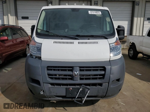 2017 Ram ProMaster Cargo with VIN 3C6TRVNG4HE538958, listed as a Copart auction lot 57314824 with 330,615 mi miles and Clean Title. Bid and sale history available at carsss.com. Image 5.