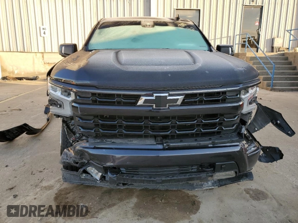 2022 Chevrolet Silverado 1500 RST with VIN 1GCUDEET4NZ577218, listed as a Copart auction lot 42675324 with 25,718 mi miles and Salvage Title. Bid and sale history available at DreamBid. Image 5.