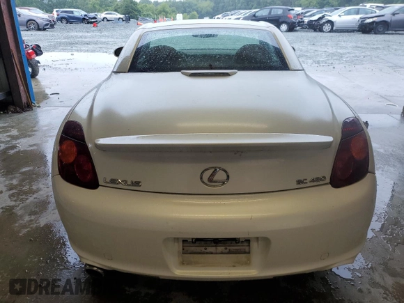 2004 Lexus SC 430 with VIN JTHFN48Y040059843, listed as a Copart auction lot 58517275 with 139,231 mi miles and Salvage title. Bid and sale history available at DreamBid. Image 6.