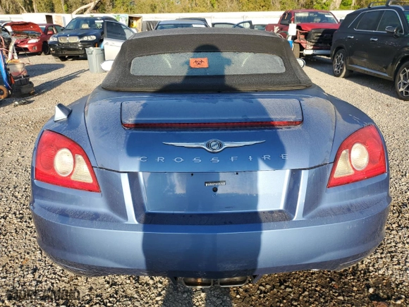 2008 Chrysler Crossfire Limited with VIN 1C3LN65L08X075065, listed as a Copart auction lot 48200365 with 0 mi miles and Salvage Title. Bid and sale history available at carsss.com. Image 6.