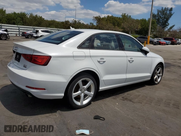 2016 Audi A3 2.0T Premium with VIN WAUB8GFF0G1042322, listed as a Copart auction lot 53209145 with 45,159 mi miles and Clean Title. Bid and sale history available at carsss.com. Image 3.
