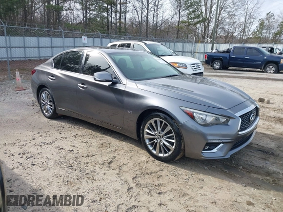 2018 Infiniti Q50 3.0t SPORT with VIN JN1EV7AR1JM440366, listed as a IAAI auction lot 41468676 with 89,065 mi miles. Bid and sale history available at carsss.com. Image 1.