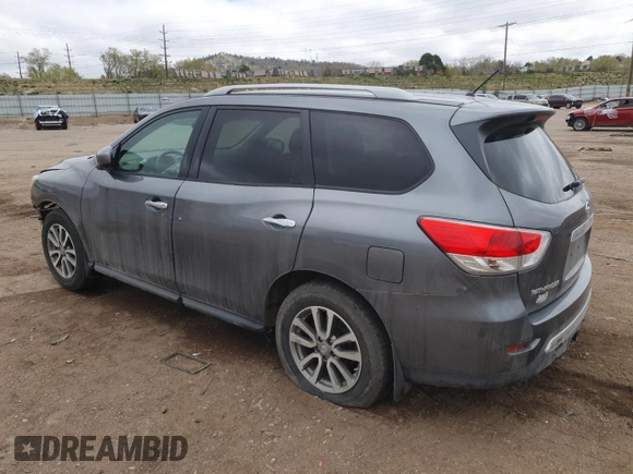 2015 Nissan Pathfinder S z VIN 5N1AR2MM0FC711042, wystawiony jako Copart lot #54342405 z przebiegiem 115 238 mil mil oraz Szkoda całkowita • Salvage title. Historia ofert i sprzedaży dostępna na DreamBid. Obrazek 2.
