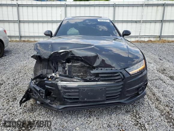 2018 Audi A7 Premium Plus with VIN WAUW3AFC8JN077743, listed as a Copart auction lot 58638925 with 49,062 mi miles and Salvage title. Bid and sale history available at DreamBid. Image 5.