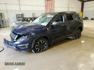 2019 Jeep Compass Trailhawk with VIN 3C4NJDDB9KT627579, listed as a Copart auction lot 53621395 with 66,535 mi miles and Clean Title. Bid and sale history available at DreamBid. Image 1.