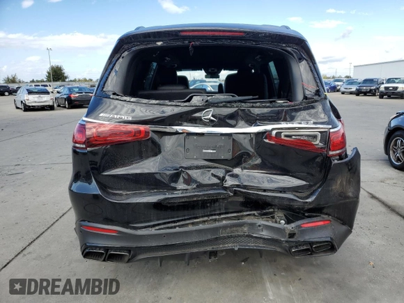 2021 Mercedes-Benz GLS 63 AMG with VIN 4JGFF8KEXMA308157, listed as a Copart auction lot 74989543 with 27,440 mi miles and . Bid and sale history available at DreamBid. Image 6.