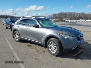 2015 Infiniti QX70 with VIN JN8CS1MWXFM482767, listed as a IAAI auction lot 41477855 with Not Provided miles and . Bid and sale history available at DreamBid. Image 1.