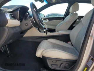 2022 Genesis G70 3.3T with VIN KMTG54TE9NU082715, listed as a Copart auction lot 73763974 with 8,834 mi miles and Non Repairable. Bid and sale history available at carsss.com. Image 7.