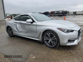 2017 Infiniti Q60 2.0t with VIN JN1CV7EL5HM321257, listed as a Copart auction lot 37677424 with 53,653 mi miles and Salvage Title. Bid and sale history available at DreamBid. Image 4.