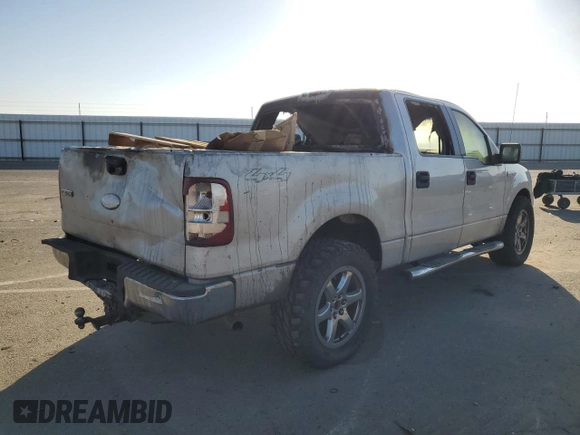 2006 Ford F-150 XLT with VIN 1FTRW14W66KB71021, listed as a Copart auction lot 62283652 with 214,973 mi miles and Salvage Title. Bid and sale history available at carsss.com. Image 4.