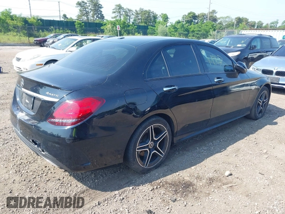 2021 Mercedes-Benz C 300 with VIN W1KWF8EB3MR651714, listed as a IAAI auction lot 42439298 with 56,714 mi miles and . Bid and sale history available at DreamBid. Image 4.