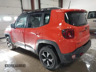 2019 Jeep Renegade Trailhawk with VIN ZACNJBC10KPK40100, listed as a IAAI auction lot 41096553 with 41,384 mi miles and . Bid and sale history available at DreamBid. Image 3.