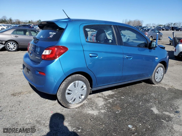 2017 Mitsubishi Mirage ES with VIN ML32A3HJ2HH001364, listed as a Copart auction lot 49831595 with 78614 miles and Salvage Title. Bid and sale history available at carsss.com. Image 3.