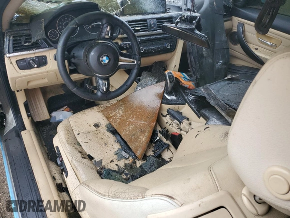 2015 BMW 4 Series 428i with VIN WBA3N3C57FK233312, listed as a Copart auction lot 58927815 with Not provided miles and Non repairable. Bid and sale history available at DreamBid. Image 8.