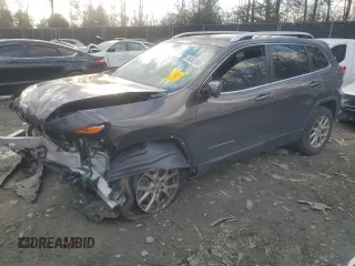 2018 Jeep Cherokee Latitude Plus with VIN 1C4PJMLXXJD547637, listed as a Copart auction lot 86063784 with Not provided miles and Salvage title. Bid and sale history available at DreamBid. Image 1.
