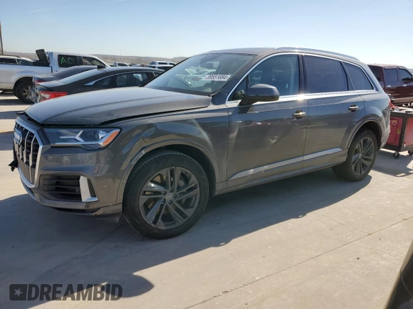 2020 Audi Q7 Premium z VIN WA1AXAF71LD005113, wystawiony jako Copart lot #39551684 z przebiegiem 61 912 mil mil oraz . Historia ofert i sprzedaży dostępna na DreamBid. Obrazek 1.