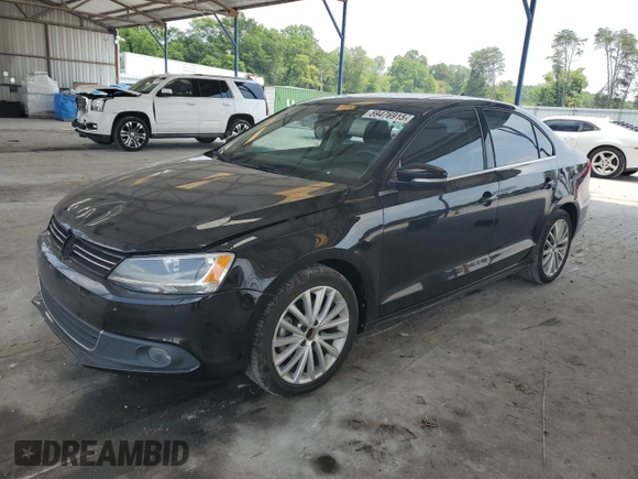2012 Volkswagen Jetta SEL with VIN 3VWLX7AJ2CM409477, listed as a Copart auction lot 59476915 with 156,035 mi miles and Salvage title. Bid and sale history available at DreamBid. Image 1.