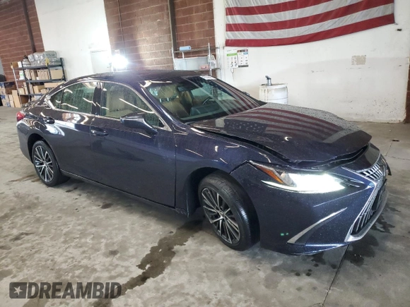 2023 Lexus ES with VIN 58ADA1C1XPU031207, listed as a Copart auction lot 45008645 with 50,132 mi miles and Salvage Title. Bid and sale history available at carsss.com. Image 4.