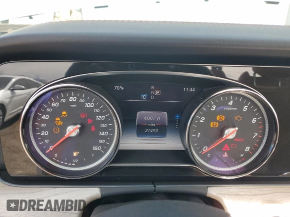 2019 Mercedes-Benz E-Class E 450 with VIN WDD1K6HB1KF116319, listed as a Copart auction lot 44652435 with 27,493 mi miles and Salvage Title. Bid and sale history available at carsss.com. Image 9.