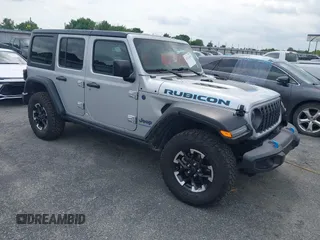 2024 Jeep Wrangler Rubicon with VIN 1C4RJXR61RW224506, listed as a IAAI auction lot 42111434 with 33,689 mi miles and . Bid and sale history available at DreamBid. Image 1.