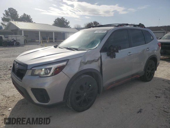 2019 Subaru Forester Sport with VIN JF2SKAPC5KH584426, listed as a Copart auction lot 48874905 with 126,799 mi miles and Salvage Title. Bid and sale history available at carsss.com. Image 1.