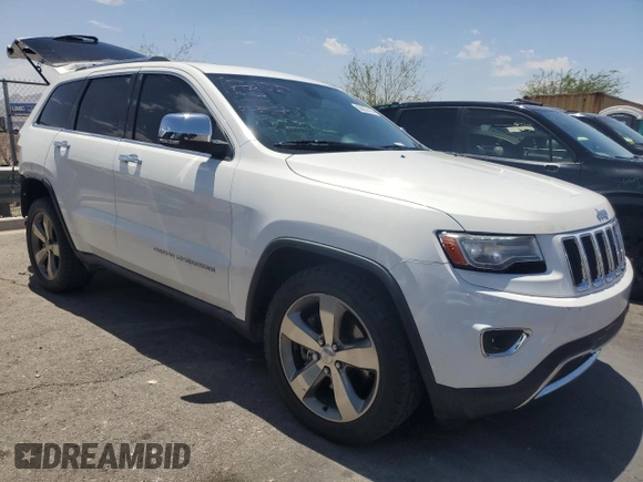 2014 Jeep Grand Cherokee Limited with VIN 1C4RJFBT2EC471846, listed as a Copart auction lot 63637415 with 130,262 mi miles and Salvage title. Bid and sale history available at DreamBid. Image 4.