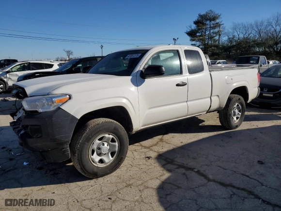 2020 Toyota Tacoma 4WD SR with VIN 3TYSX5EN6LT000838, listed as a Copart auction lot 42857275 with 33,600 mi miles and Salvage Title. Bid and sale history available at carsss.com. Image 1.