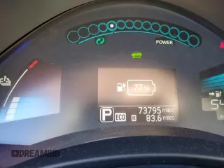 2014 Nissan LEAF SV z VIN 1N4AZ0CP0EC333782, wystawiony jako Copart lot #47541495 z przebiegiem 73 795 mil mil oraz Szkoda całkowita • Salvage title. Historia ofert i sprzedaży dostępna na DreamBid. Obrazek 9.