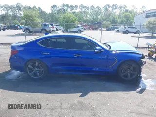 2019 Genesis G70 2.0T Advanced with VIN KMTG44LA7KU034142, listed as a IAAI auction lot 41935432 with 47,908 mi miles. Bid and sale history available at carsss.com. Image 13.