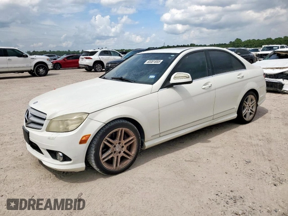 2008 Mercedes-Benz C 350 Sport with VIN WDDGF56X28F054493, listed as a Copart auction lot 65301855 with 175,085 mi miles and Clean title. Bid and sale history available at DreamBid. Image 1.