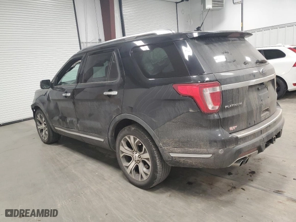 2018 Ford Explorer Platinum with VIN 1FM5K8HT5JGB75717, listed as a Copart auction lot 87663175 with 89,757 mi miles and Salvage Title. Bid and sale history available at carsss.com. Image 2.