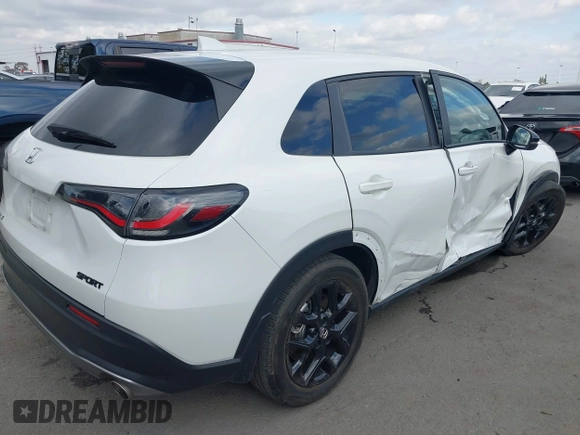 2023 Honda HR-V Sport with VIN 3CZRZ1H51PM719262, listed as a IAAI auction lot 41404081 with 24,042 mi miles. Bid and sale history available at carsss.com. Image 4.