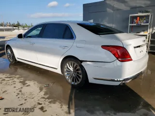 2019 Genesis G90 3.3T Premium with VIN KMTF34JA0KU054699, listed as a Copart auction lot 88333005 with 44,582 mi miles and Non Repairable. Bid and sale history available at carsss.com. Image 2.