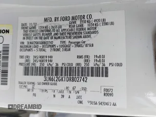2013 Lincoln MKZ с VIN 3LN6L2GK1DR802742, выставлен на аукционе IAAI как лот 41620598 с пробегом 134 353 миль миль и . История ставок и продаж доступна на DreamBid. Изображение 9.