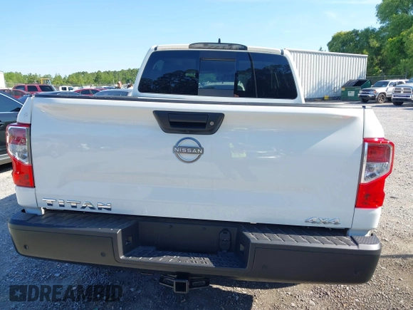 2023 Nissan Titan SV with VIN 1N6AA1EC1PN114674, listed as a IAAI auction lot 42141106 with 18,271 mi miles and . Bid and sale history available at DreamBid. Image 16.