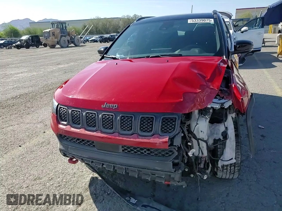 2024 Jeep Compass Trailhawk with VIN 3C4NJDDN3RT585348, listed as a Copart auction lot 53339075 with 1,355 mi miles and Salvage title. Bid and sale history available at DreamBid. Image 15.