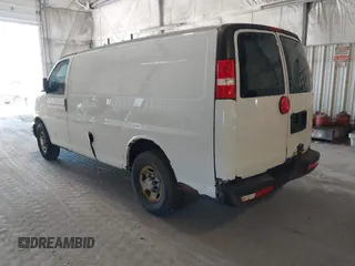 2013 Chevrolet Express Cargo Van with VIN 1GCWGFCA0D1156858, listed as a IAAI auction lot 42095785 with 223,413 mi miles. Bid and sale history available at carsss.com. Image 3.